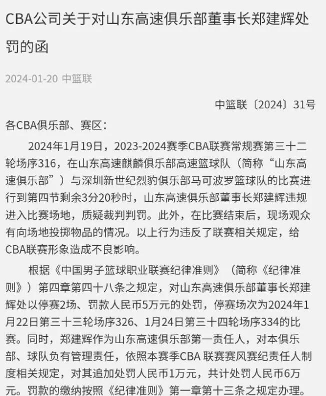 包含赛后发表不负责任评论！泰山主帅遭禁赛一场罚款1万元的词条
